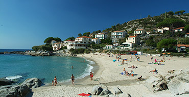 The Beach of Seccheto in Seccheto - Marina di Campo - Elba Island